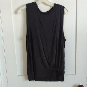 Lou & Grey Black Twist Detail Muscle Tee